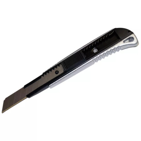 Строительный нож DUEL 18 мм, металлический корпус, 89801220