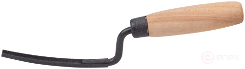 The stitching is convex 10 mm, the seam is concave