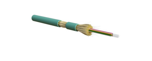FO-DT-IN-503-16- LSZH-AQ Fiber optic cable 50/125 (OM3) multimode, 16 fibers, dense buffer coating (tight buffer), for internal laying, LSZH, ng(A)-HF, -40°C - +70°C, blue (aqua)