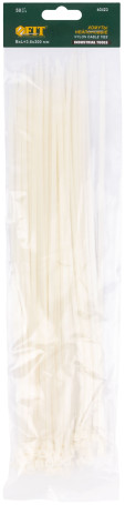 Nylon clamps, white d/wires 50 pcs., 300x3.6 mm