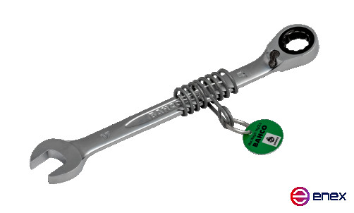 Комбинированный ключ с храповым механизмом и крепежной спиралью 19 мм