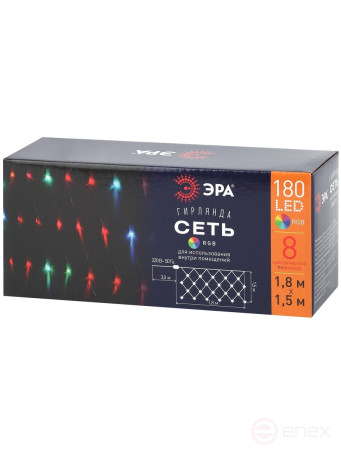 LED Christmas garland ERA ENIS-01R network 1.8mX1.5m RGB