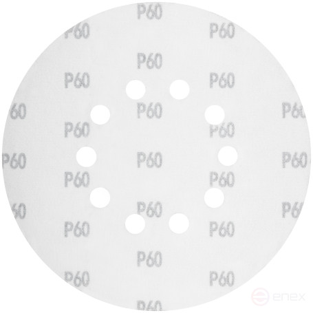 Круги шлифовальные с отверстиями (липучка), алюминий-оксидные, 225 мм, 5 шт. Р 60