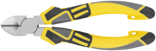 Smart side cutters, tricolor rubberized handles, 190 mm nickel coating
