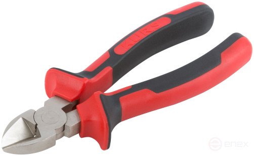 Trend side cutters, two-tone rubberized handles, 180 mm chrome-nickel coating