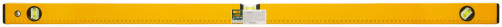 Уровень "Стайл", 3 глазка, желтый усиленный корпус, фрезер. рабочая грань, шкала, Профи 1200 мм