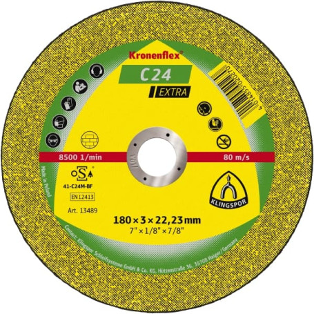 Cutting wheel C 24 Extra, 180 x 3 x 22.23, 13489