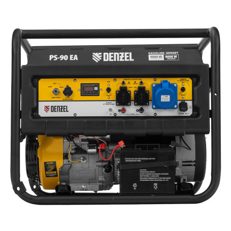 Gasoline generator PS 90 EA, 9.0 kW, 230V, 25 l, automation connector, electric starter Denzel