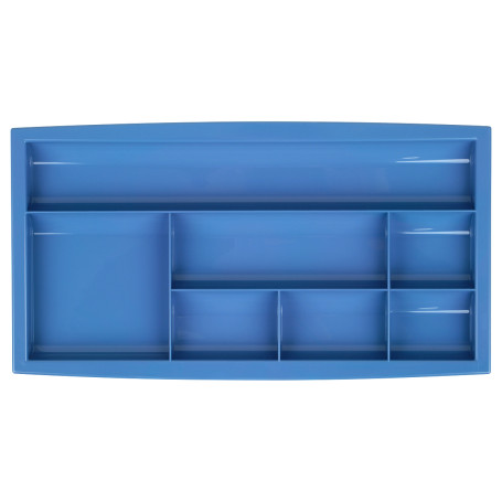 Настольная подставка СТАММ "Field", полистирол, сине-голубая