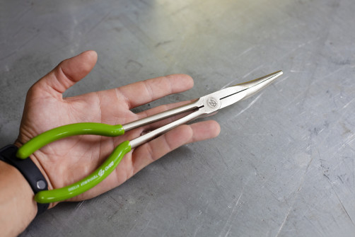 Pliers elongated bent 300 mm