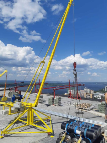 Кран стреловой поворотный КСП-1000 без лебедки