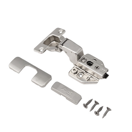 Петля внутренняя с доводчиком 48мм h3 clip-on AKS PLUS 3D (саморезы, заглушки)