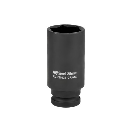 Головка ударная 6-гранная 1/2" удлиненная 28мм