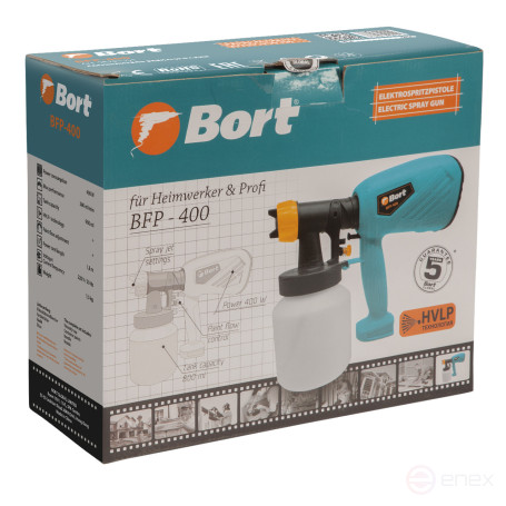 Electric spray gun BORT BFP-400