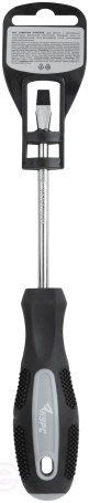 Отвертка "Мастер", CrV сталь, прорезиненная ручка 6х100 мм SL
