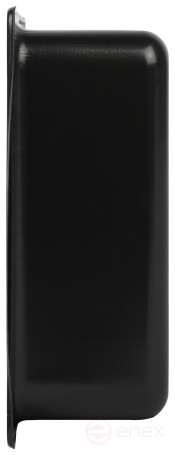 Коробка протяжная ЭРА Y-996-200-200-80-54 металлическая У-996 с уплотнителем 200х200х80мм черная IP54