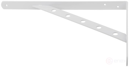 Corner bracket reinforced white 350x250mm