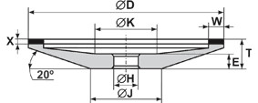 Круг алмазный 12А2-20 125х18х32х10х4 АС6 D107