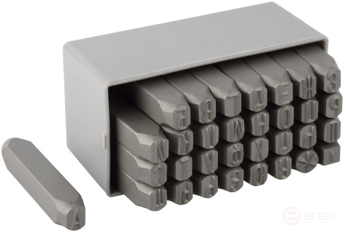 Набор клейм буквенных кириллица 8мм (стальные) BERIL