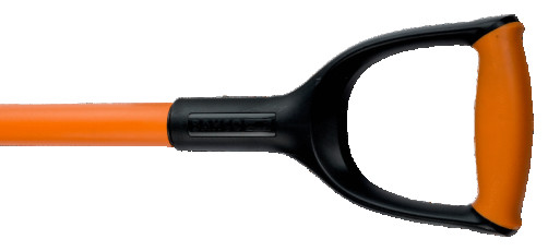 Совковая лопата с прямой кромкой, D-образная рукоятка