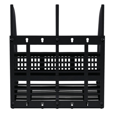 Лоток для бумаг вертикальный СТАММ "Line", сборный, 2 отделения, черный