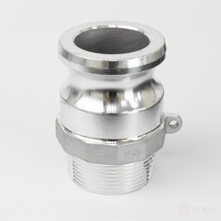 Camlock type F-150 1 1/2" (38 mm), aluminum, 1 piece