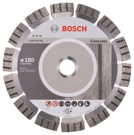 Diamond Cutting Wheel Best for Concrete 180 x 22.23 x 2.4 x 12 mm