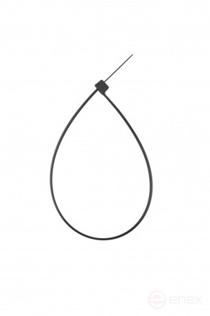 WRline WR-SHN-48-250B Стяжка-хомут 4,8х250 мм, кабельная нейлоновая 6,6, неразъемная, цвет черный (100шт)