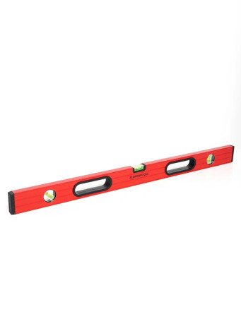 Painted level (3 acrylic indicators) with handles 60 cm