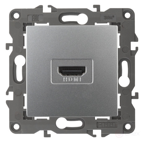 Розетка ЭРА Elegance 14-3114-03 HDMI IP20 алюминий