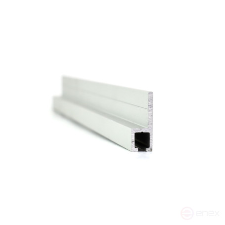 The profile is h-shaped 2500*17,5*6,5 (base 4.0), material anodized aluminum (EB-1255)