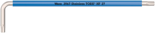 3967 SXL HF TORX® Multicolour l-shaped key lock function fasteners, elongated, stainless steel, TX 27 x 172 mm