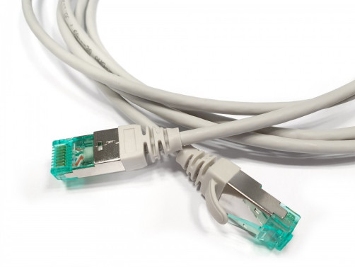 PC-LPT-SFTP-RJ45-RJ45-C6A-5M-LSZH-GY Patch Cord S/FTP, Shielded, Category 6a (100% Fluke Component Tested), 30AWG, LSZH, 5 m, grey