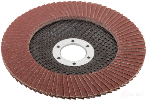 Flat petal end circle 125 mm, P 100