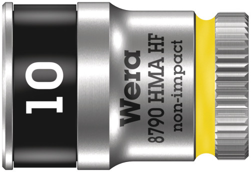 8790 HMA HF Zyklop Головка торцевая шестигранная, DR 1/4", с функцией фиксации крепежа, 10 x 23 мм
