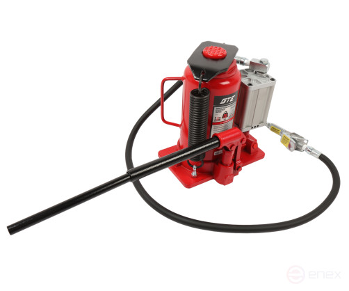 Домкрат бутылочный 20т 265-510мм пневматический GTE