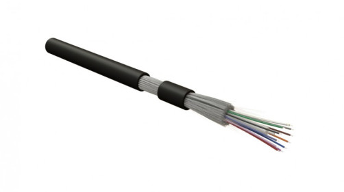 FO-DT-IN/OUT-50-12- HFLTx-BK Fiber optic cable 50/125 (OM2) multimode, 12 fibers, dense buffer coating (tight buffer), internal/external, HFLTx, -40°C – +70°C, black