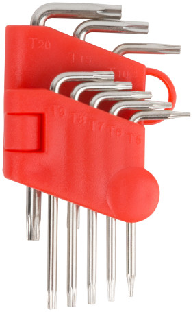 Keys "sprockets" CrV 8 pcs. T5-T20, in a plastic holder
