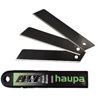 Replaceable blades 18mm, Black blades, pack of 10 pcs.