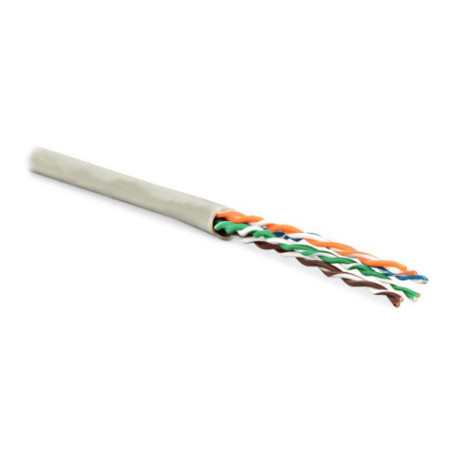 UUTP4-C5E-P24-IN-PVC-GY-100 (100 м) Кабель витая пара, неэкранированная U/UTP, категория 5e, 4 пары (24 AWG), многожильный (patсh), PVC, -20°C – +75°C, серый