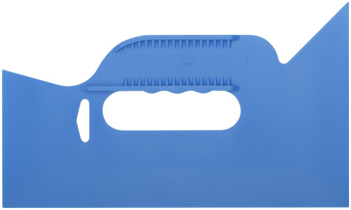 Pressure spatula, for smoothing wallpaper, plastic, blue 255 mm