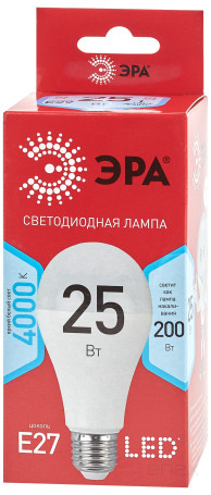 ERA RED LINE LED lamp A65-25W-840-E27 R 25W bulb neutral white light E27