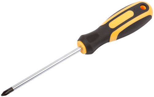 Screwdriver "Contour", CrV steel, rubberized handle 5x100 mm PH1