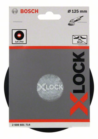 X-LOCK support plate 125 mm, soft 125 mm, 12,500 rpm