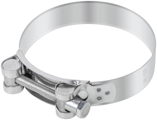 Хомут обжимной силовой шарнирный, нерж.сталь 98-103 мм