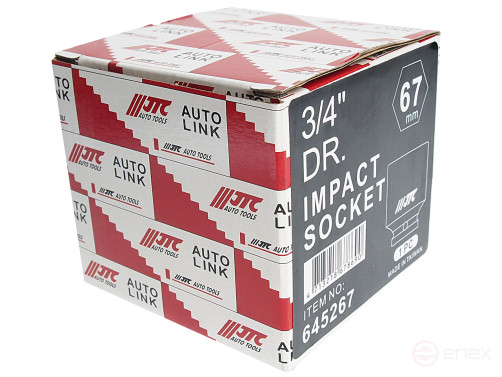 Головка торцевая 3/4" 67мм ударная L=80мм JTC