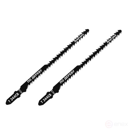 Пилки для лобзика по дереву, ДСП ПРАКТИКА тип T344CB Обоюдоострые 116 х 90 мм, криволинейн (244-384)