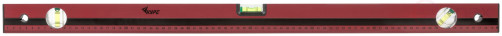 Optima level, 3 eyes, red body, milled working face, 800 mm scale