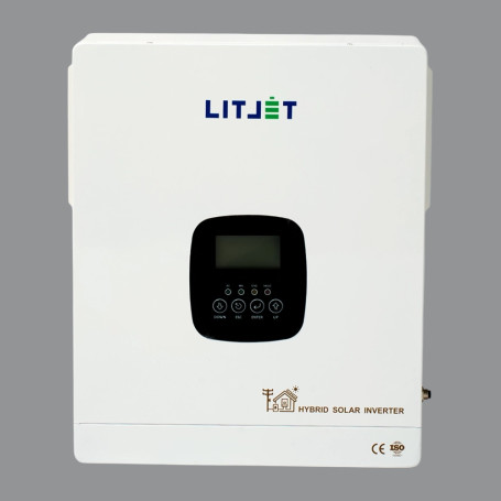 Инвертор гибридный однофазный солнечный ЛИТДЖЕТ 6,3 kW 230V/50Hz с ЖК-дисплеем