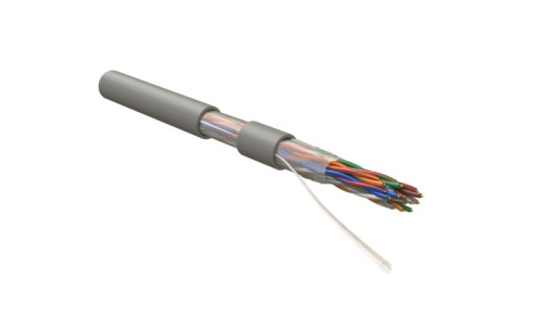 UUTP10W-C5-S24-IN-LSZH-GY Cable twisted pair U/UTP, category 5, 10 pairs (24 AWG), single-core (solid), LSZH ng(A)-HF, -20°C – +60°C, gray